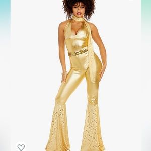 Dream girl 70s disco jumpsuit set - halloween costume